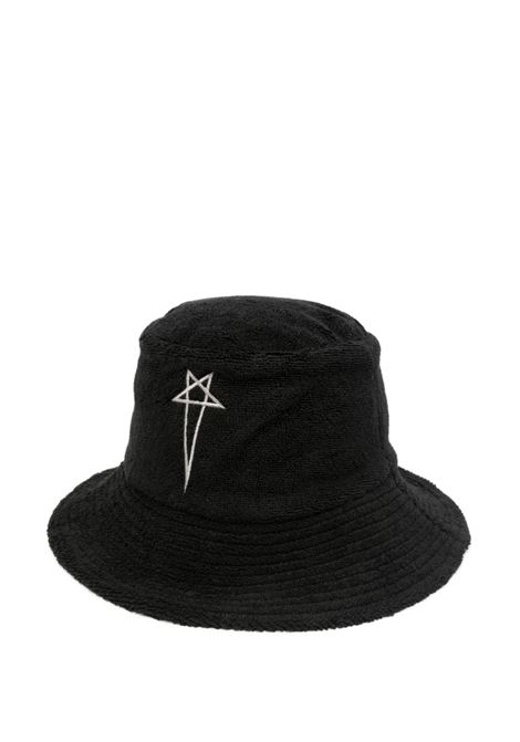 Black embroidered-motif bucket hat Rick owens - unisex RICK OWENS | RH000004SPO10908